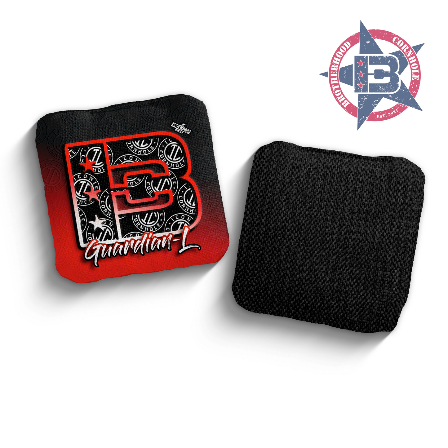 2025 Brotherhood Cornhole Guardian Iconic Cornhole Collaboration ACL Pro Stamped Cornhole Bags