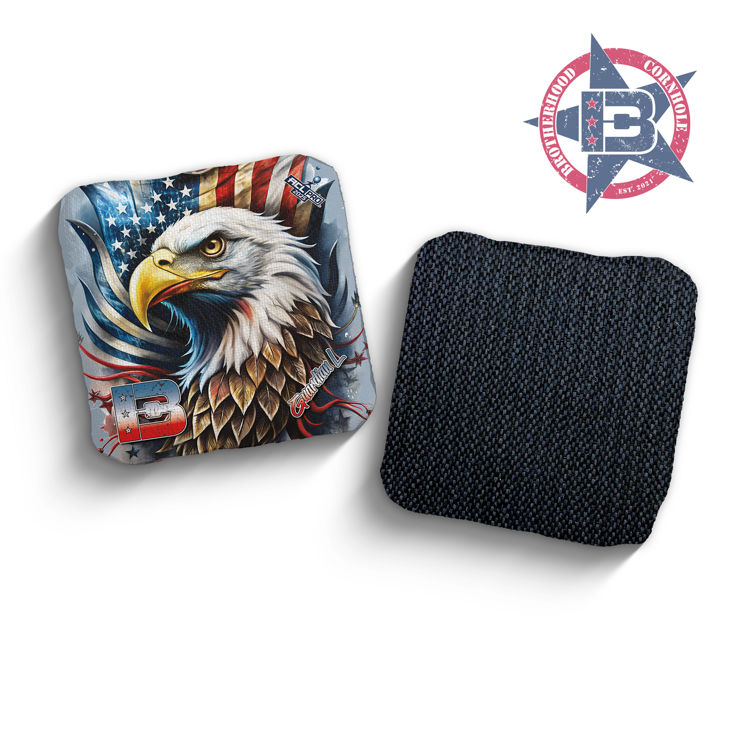 2025 Brotherhood Cornhole Guardian American Eagle Edition ACL Pro Stamped Cornhole Bags