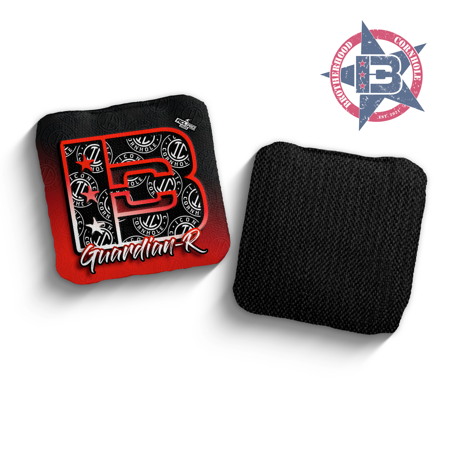 2025 Brotherhood Cornhole Guardian Iconic Cornhole Collaboration ACL Pro Stamped Cornhole Bags