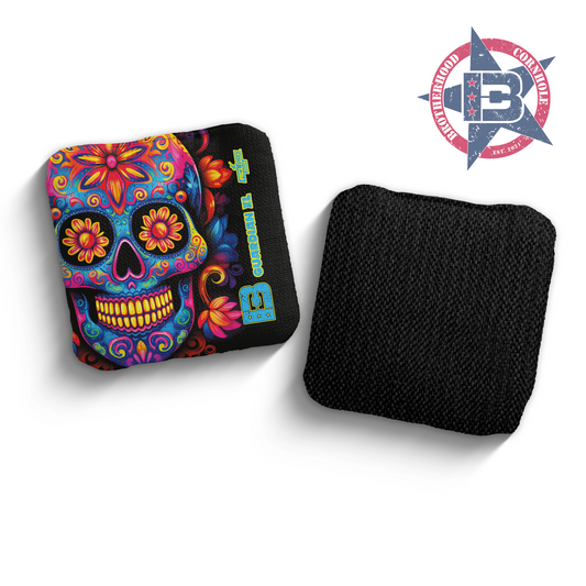 2025 Guardian X Dia De Los Muertos Skull Edition ACL Pro Stamped Cornhole Bags