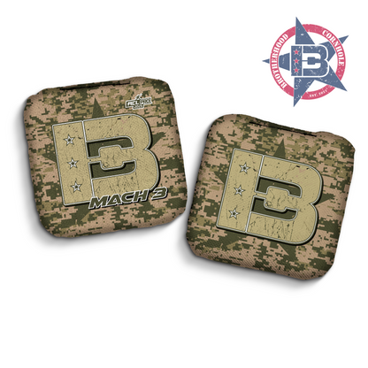 2025 Brotherhood Cornhole Camo Mach 3 ACL Pro Stamped Cornhole Bags