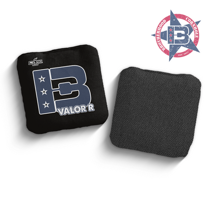 2025 Brotherhood Cornhole Valor Black Broadcast Edition ACL Pro Stamped Cornhole Bags